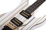 Schecter / Synyster Standard Gloss White w/Gold Stripes