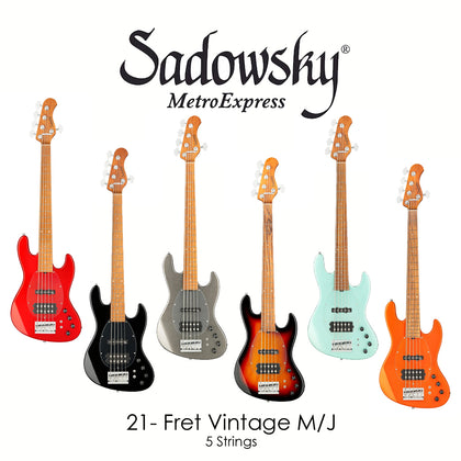 Sadowsky / MetroExpress 21-Fret Vintage M/J Bass (5 Strings)