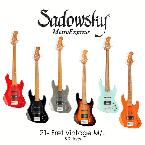 Sadowsky / MetroExpress 21-Fret Vintage M/J Bass (5 Strings)