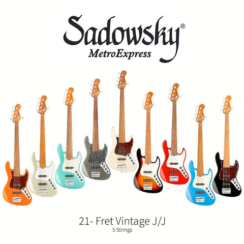 Sadowsky / MetroExpress 21-Fret Vintage J/J Bass (5 Strings)