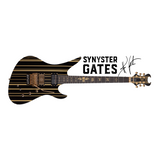 Schecter / Synyster Custom-S (BLK w/ Gold Stripes)