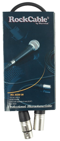 RockCable / Microphone Cable - XLR (male) / XLR (female) 1.6 ft