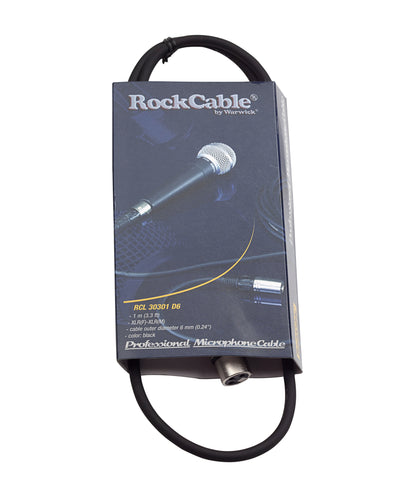 RockCable / RCL 30301 D6 Microphone Cable- XLR (male) / XLR (female) - 1 m