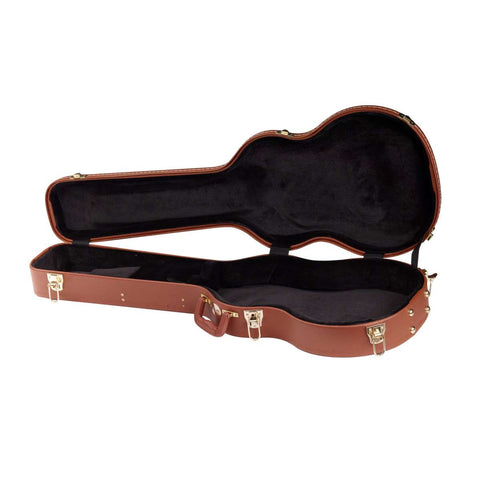 RockCase / RC 10604 BRCT/SB Standard Line - LP-Style Electric Guitar Hardshell Case, curved - Brown