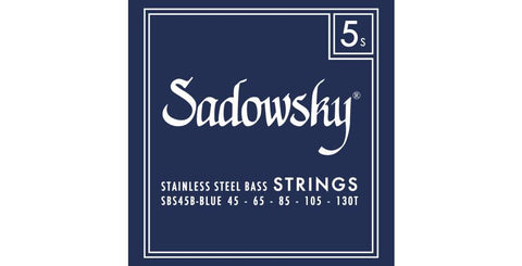 Sadowsky / Blue Label Bass String Set - Stainless Steel - Taperwound-5 String - 045 - 130